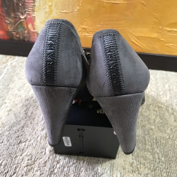 Prada Suede Ankle Boots Size 39 - Picture 4 of 8